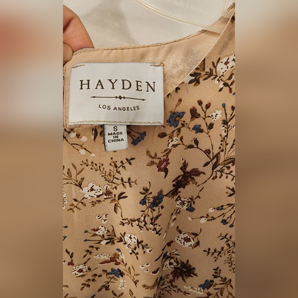 Hayden Beige Floral Maxi Dress - Picture 2 of 4